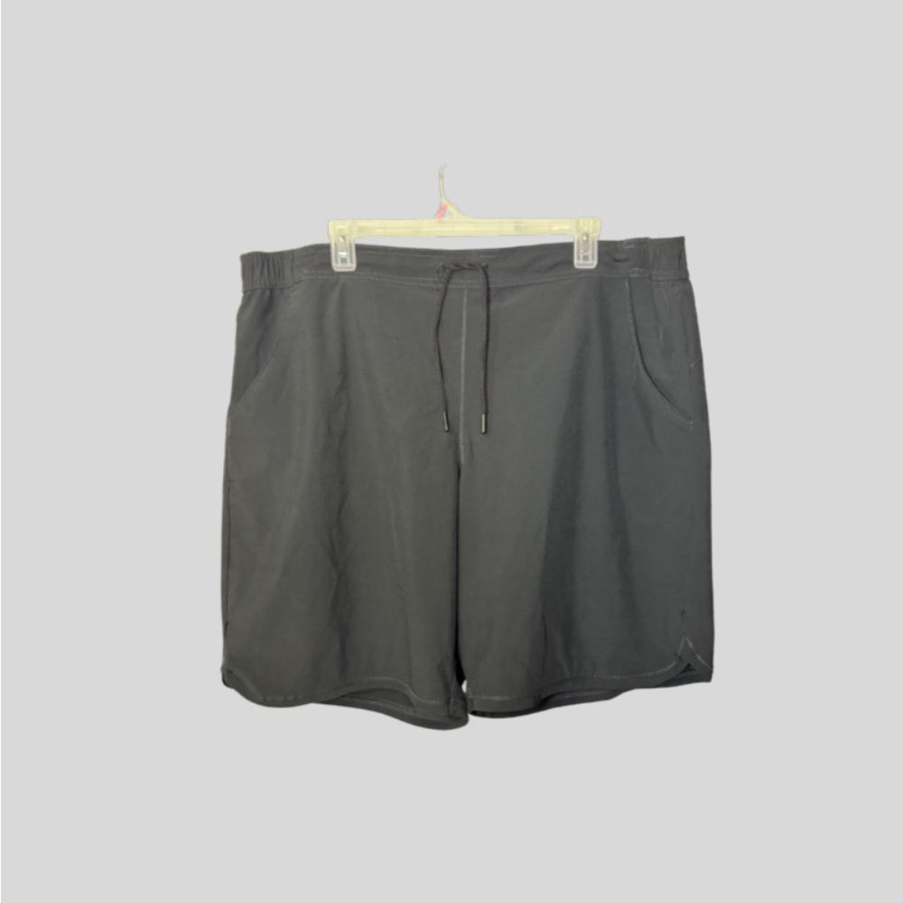 Lands End board Black Athletic Drawstring Shorts